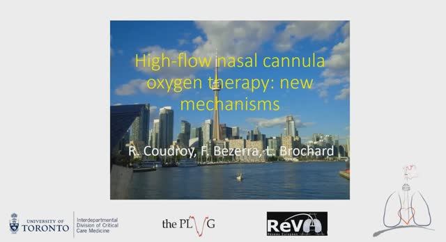High Flow delivery a different mechanism of action Laurent Brochard 2019