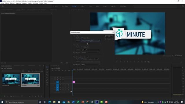 Ajouter une piste dans votre timeline sur Premiere Pro