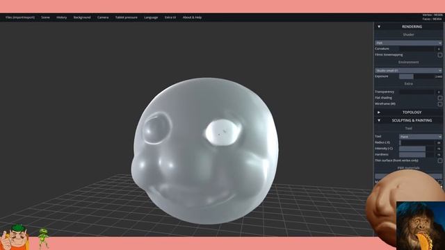 Soda Market Chair the Most! (Modelling Stream - SculptGL Boulder 2)