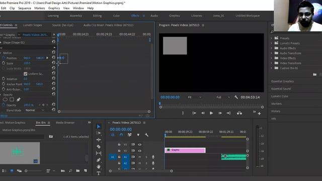 Motion Graphics & Effect Controls in Adobe Premiere Pro CC | Pixel Design Arts