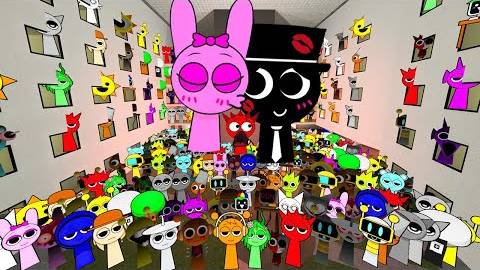 БОЛЬШАЯ СЕМЬЯ INCREDIBOX SPRUNKI, ИЗ ПОЛНОГО ОТЕЛЯ ANGRY MUNCI И БОЛЬШЕ NEXTBOTS, OBUNGA в Gmod