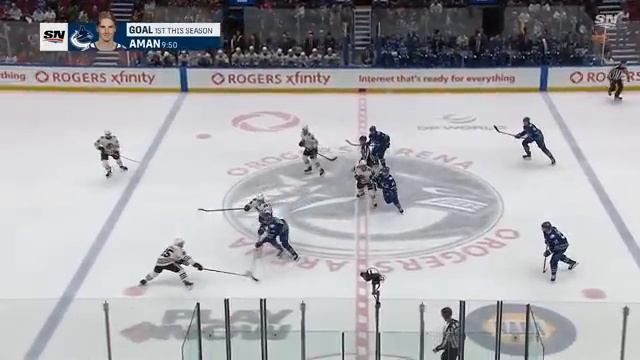 Canucks' Nils Åman And Pius Suter Score Eight Seconds Apart Off Beautiful Feeds