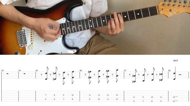 Mark Ronson ft. Bruno Mars - Uptown Funk (guitar cover ,tab)