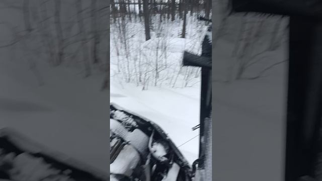 Барс 850 , занесённый снегом - запуск