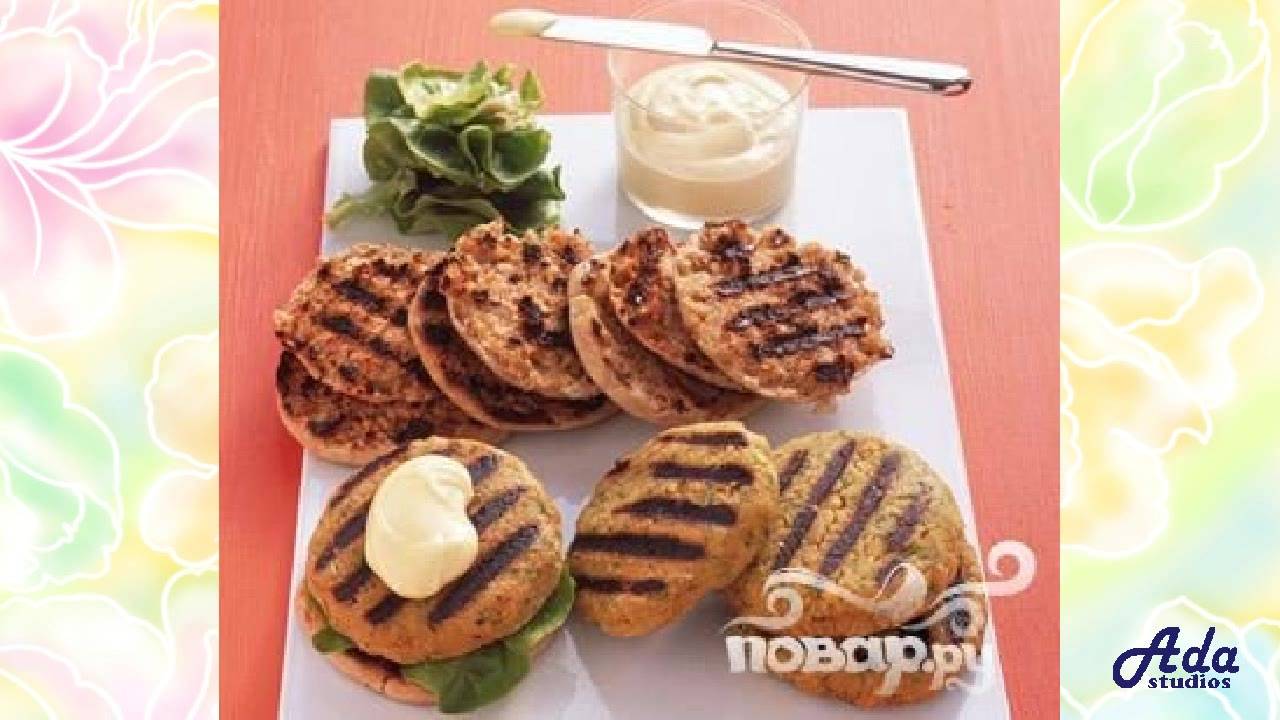 Острожно, ВКУСНО! Рецепт приготовления бургеров обжаренных на гриле с бараньим горохом, зеленым луко