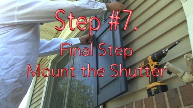 Perfect Shutters, inc. Vinyl Shutters Installation Instructions