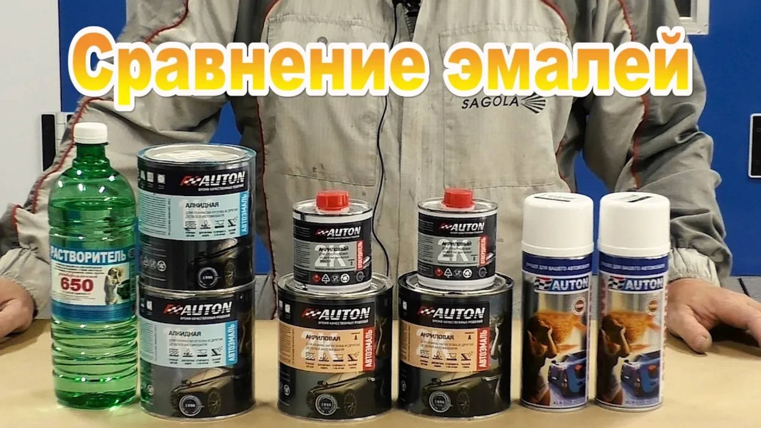 Сравнение акриловой, алкидной и алкидной в баллоне эмалей  Встреча с блогерами