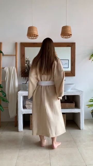 Халат Кимоно цвет шампань