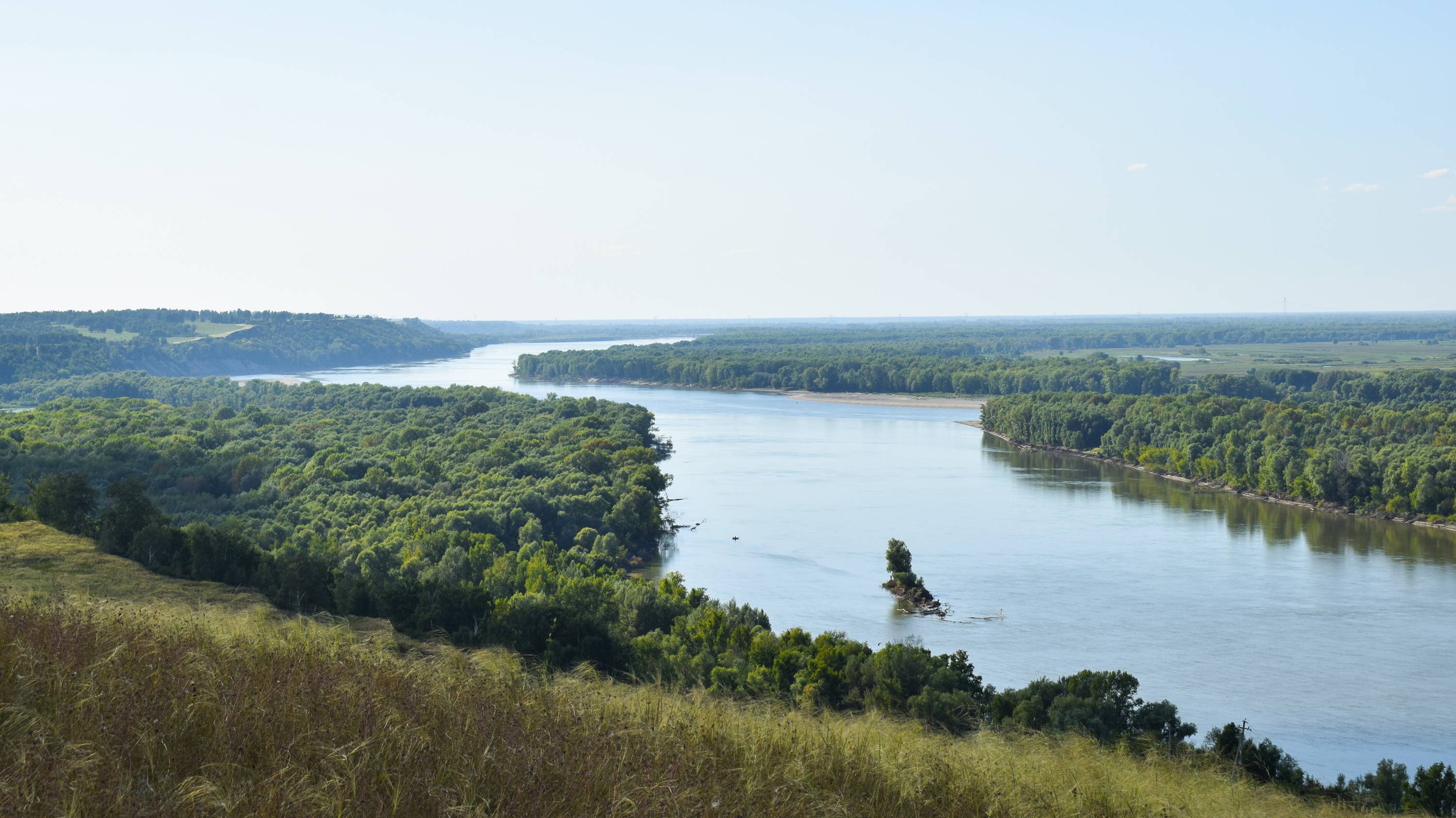 Самая высокая отметка окрестностей Барнаула. Вид на Обь.