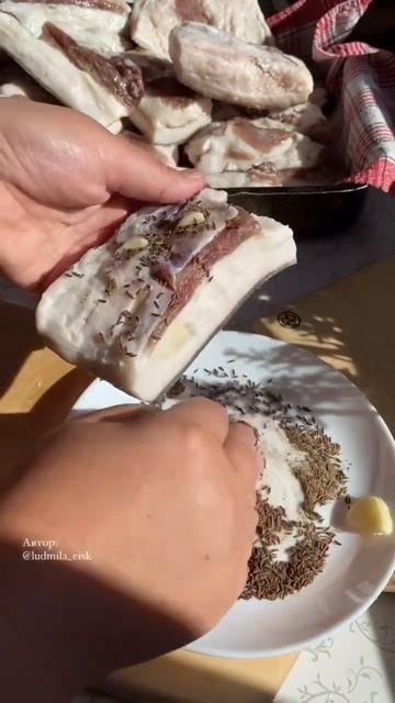 Как я солю сало