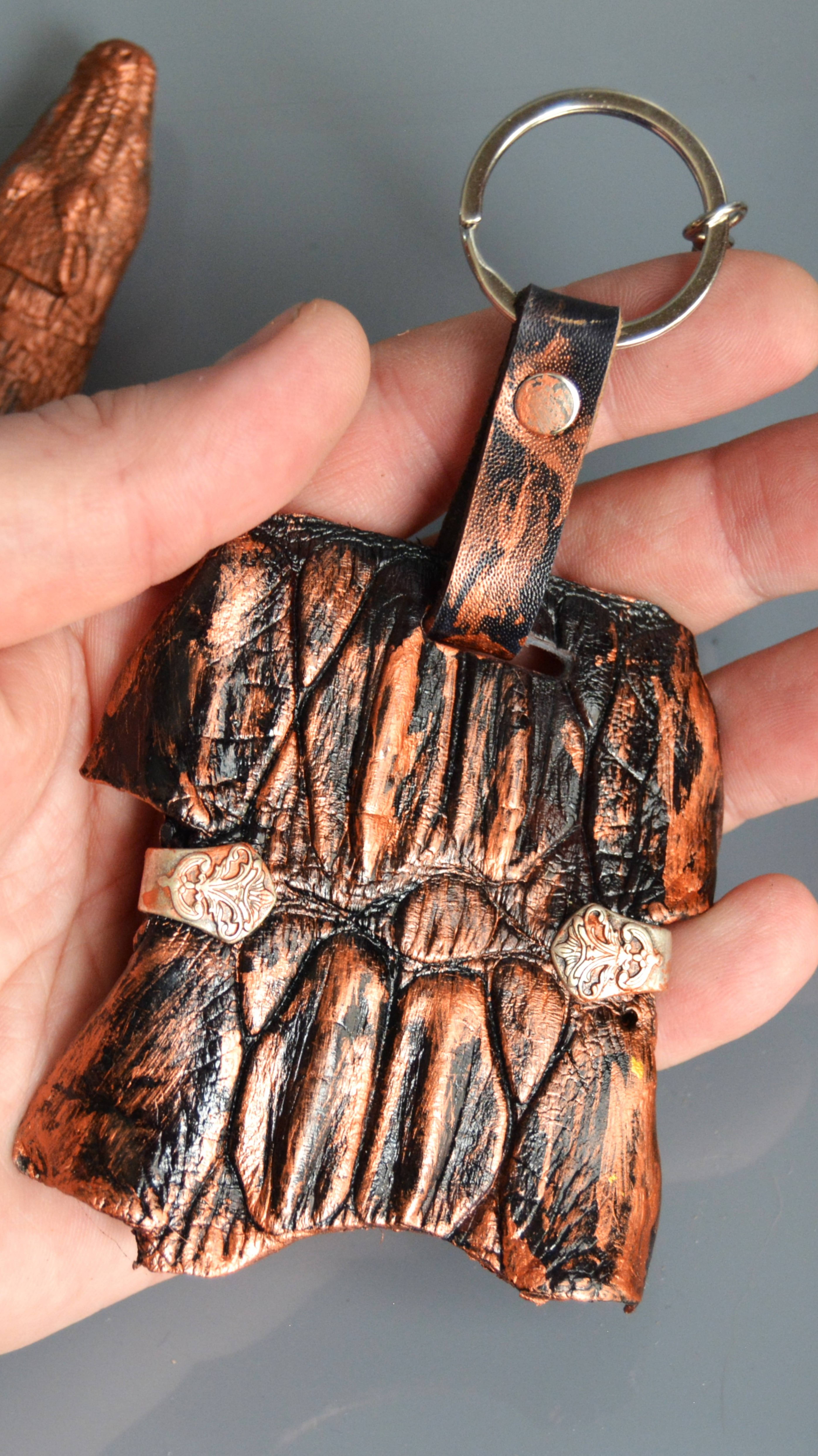 Подвеска оберег к5 - кожа крокодила, гранж, украшения. Новинки Гранж Кожевня А.МузылевЪ