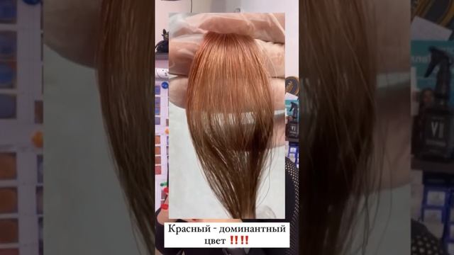 Красный цвет- Доминантный. Смешивание красителей для волос