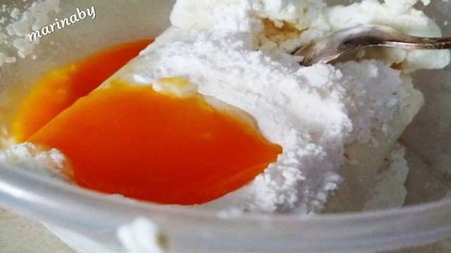 Слоеные конвертики с творогом