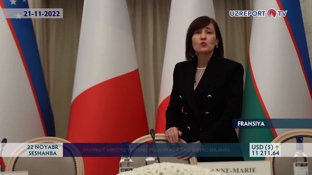 Shavkat Mirziyoyevning  Fransiyaga tashrifi boshlandi