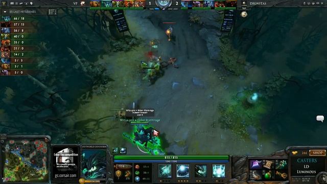 Dignitas vs Virtus Pro - Game 2 (Corsair Tournament - WB Round 1)