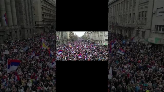 Белград охвачен массовыми протестами