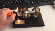 Запуск двигателя Стирлинга после долгого простоя/Bohm Stirling engine HB 7