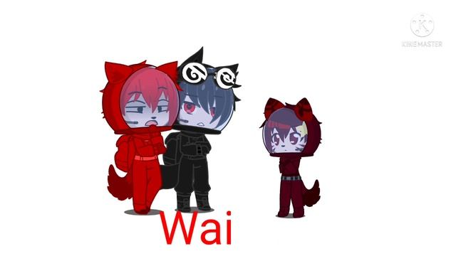 red x black