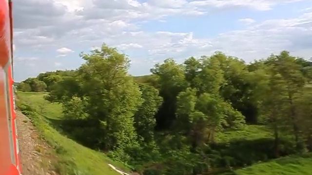 Узуново - Серебряные пруды. Снято из окна поезда ч.1