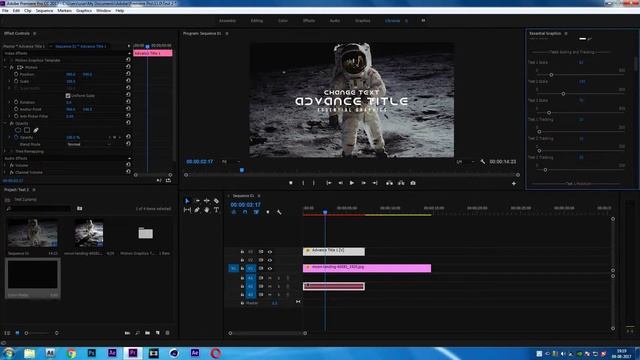 Advance title : Premiere Pro tutorial (Essential graphics template)