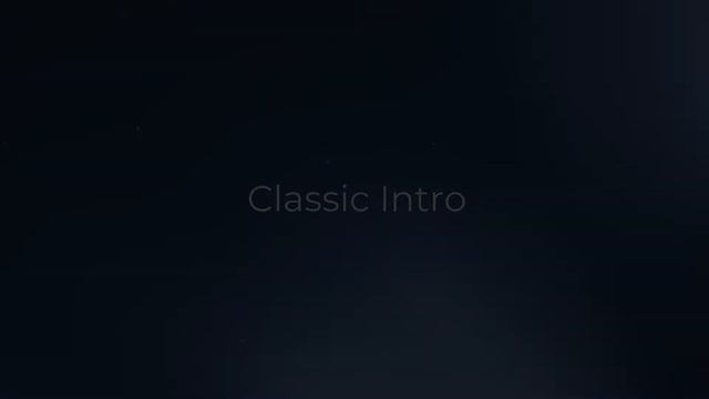 Classic Intro: DaVinci Resolve template