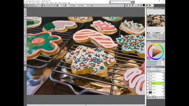 19. Christmas Cookies Realistic Speed Painting by David Luebbert