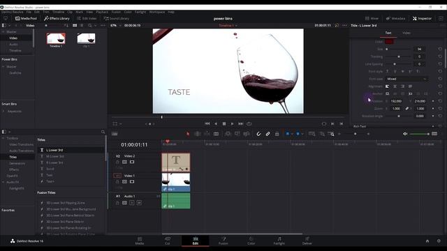 Power Bins | Edit | Davinci Resolve ITA