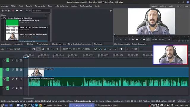 Como Fazer Cortes de Vídeos No Kdenlive
