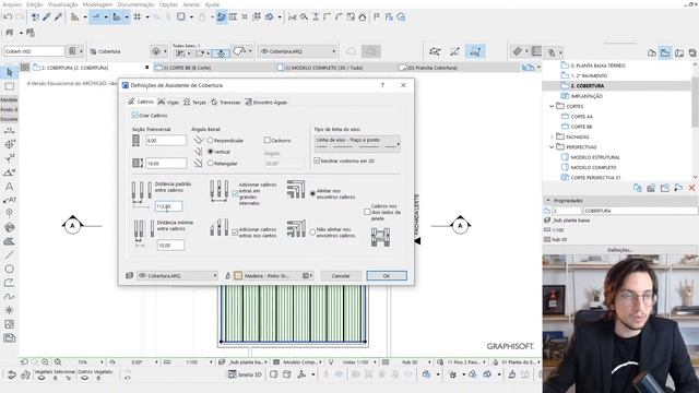 #27 LIVE - Projeto de cobertura completo no Archicad |  Hub Prática Criativa