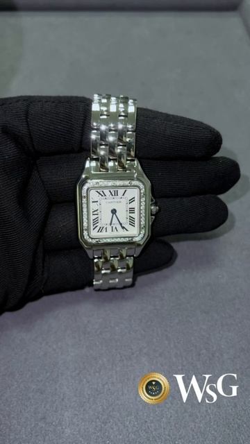 Инкрустация часов Cartier medium