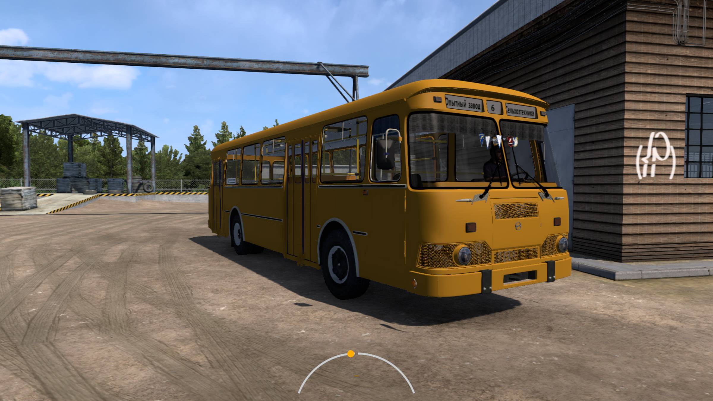 ETS2 работа на автобусе ЛиАЗ-677М