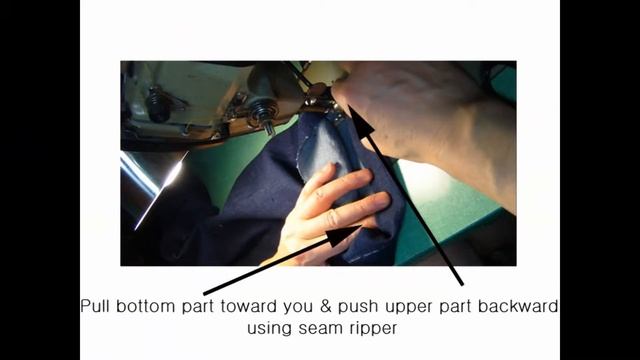 How to hem wide top stitch jean pants