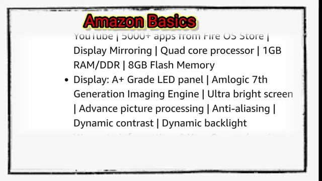 new Trusted Branded "Amazon Basics smart led tv"