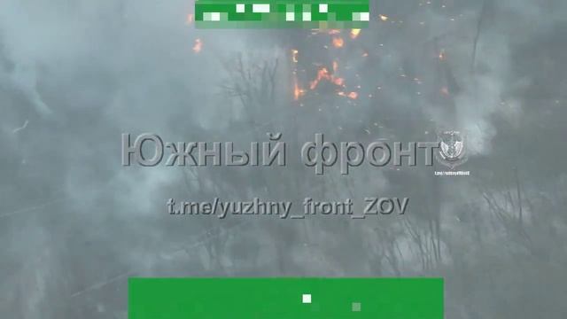 Впечатляющее уничтожение вражеской техники в исполнение разведчиков "Южной" группировки войск