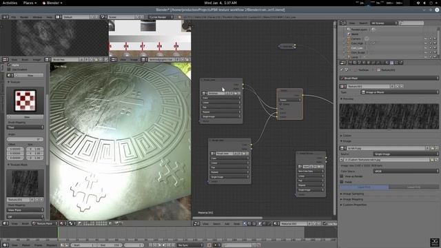 PBR Texture Creation Workflow in Blender-Texturing: Part-2