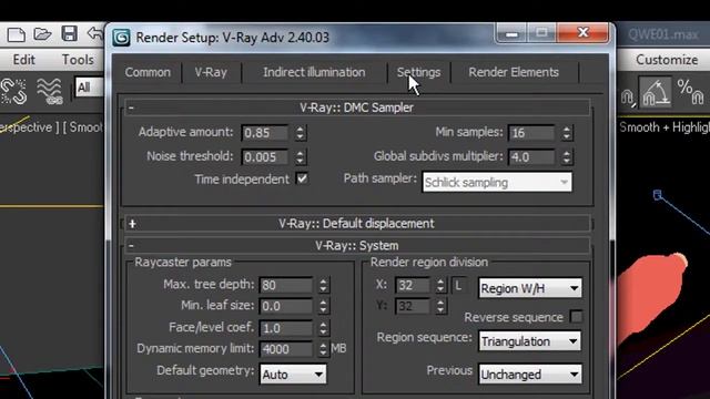 Fixed Problem Dots White in rendering 3dsmax vray