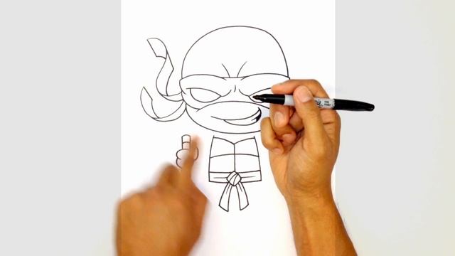 How to Draw Michelangelo | Teenage Mutant Ninja Turtles