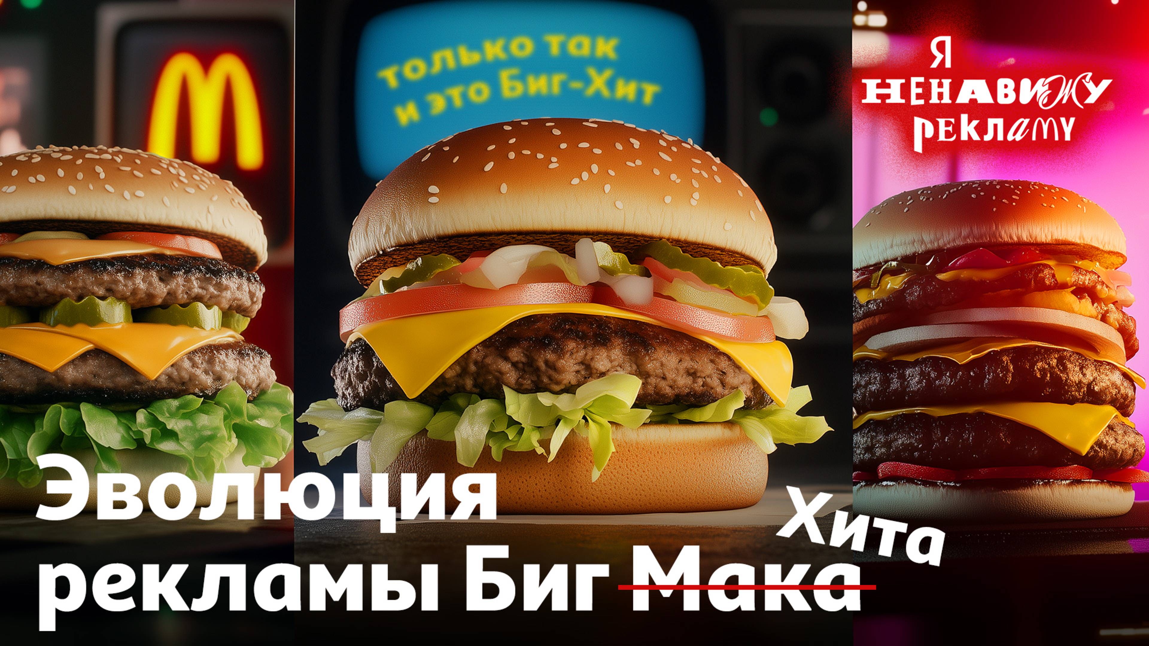Как менялась реклама Биг Мака – от 70-х до Биг Хита? | Я НЕНАВИЖУ РЕКЛАМУ #1