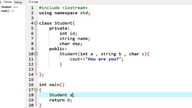 13 constructor in OOP in c++ in urdu tutorials