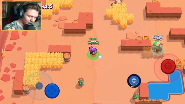 ВЫЖИВАНИЕ ЛАГАЮЩЕГО НУБА В BRAWL STARS