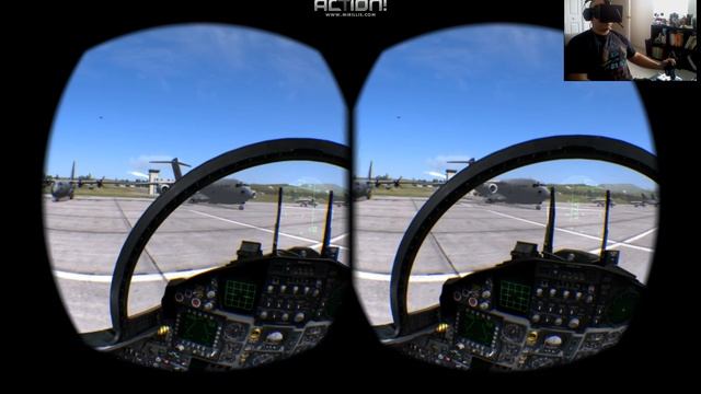 First VR flight experience in DCS - 2014 (10 years ago) Oculus Development Kit 1 headset!