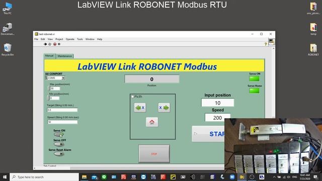 LabVIEW Link ROBONET Serial Communication (Modbus RTU)