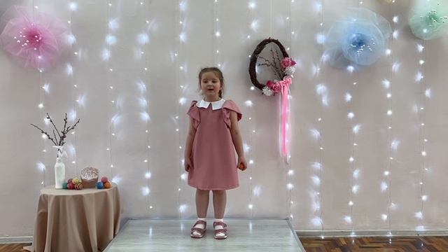 Каштанова Мия, 6 лет, "Пасха"