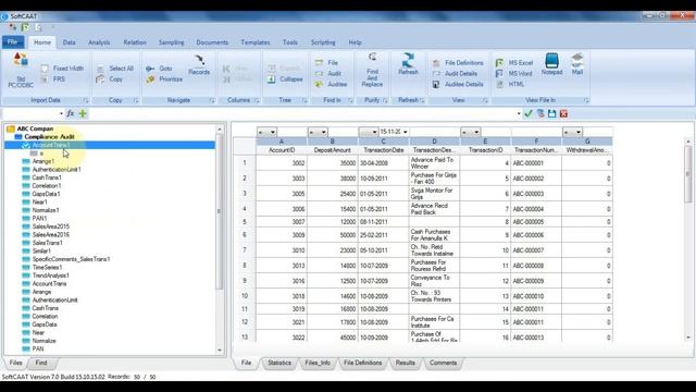 SoftCAAT functions - Tree - Expand & Collapse files