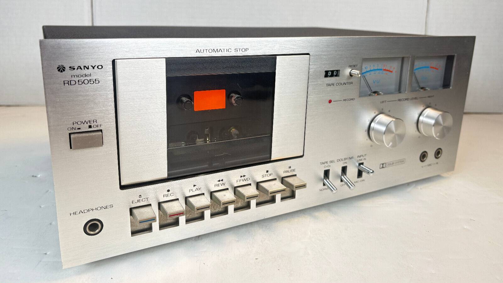 Стереокассетная дека SANYO Model 5055 винтажного японского производства Годы выпуска: 1979 - 1981