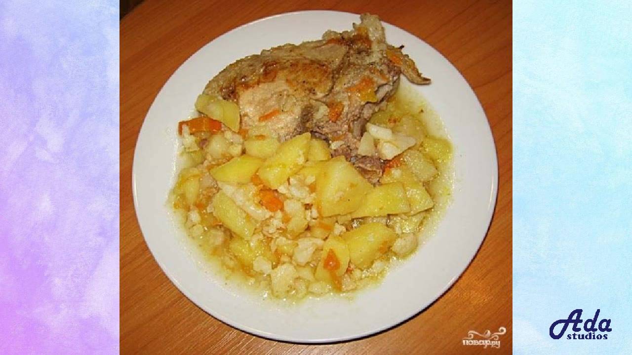 ЭТО НЕЧТО. ЦВЕТНАЯ КАПУСТА СО СВИНИНОЙ В МУЛЬ