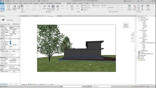 Walkthrough tutorial for beginners in Revit 2022 | How can I make walkthrough and render in Revit?