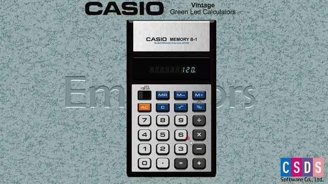 Casio Vintage Green Led Calculator Emulators and Free download