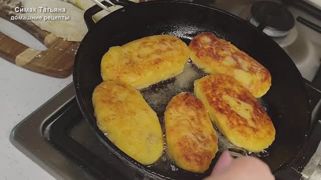 Картофельные зразы с грибами, готовлю в пост