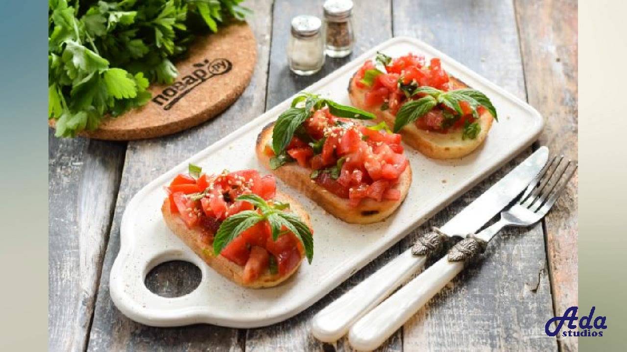 ВКУСНО. БРУСКЕТТА В ДУХОВКЕ